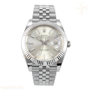 DateJust 41 126334 Clean Plus Silver Stick Dial on Jubilee Bracelet JH3235 (Free Sprung) Weighted 133g
