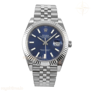 DateJust 41 126334 ERF Blue Stick Dial on Jubilee Bracelet JH3235 (Free Sprung) Weighted 132g