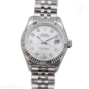 Ladies Datejust 279174 White MOP Dial with Diamond Markers in Steel