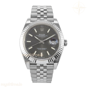DateJust 41 126334 ERF Gray Stick Dial on Jubilee Bracelet JH3235 (Free Sprung) Weighted 132g