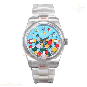 Oyster Perpetual 36mm Turquoise Blue Dial Celebration Motif 126000