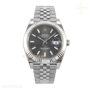 DateJust 41 126334 GOLD Maker Gray Stick Dial on Jubilee Bracelet JH3235 (Free Sprung) Weighted 133g
