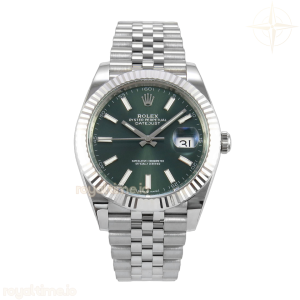 DateJust 41 126334 GOLD Maker Green Stick Dial on Jubilee Bracelet JH3235 (Free Sprung) Weighted 133g