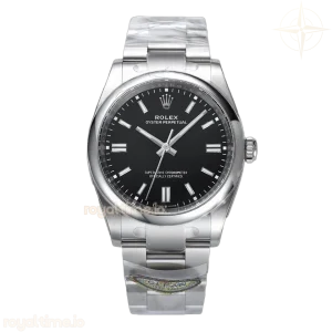 Oyster Perpetual 41mm Bright Black Dial 124300