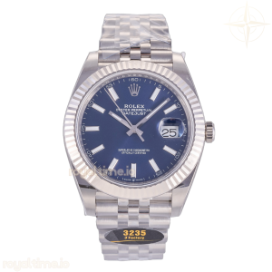 DateJust 41 126334 JF Blue Stick Dial on Jubilee Bracelet JH3235 (Free Sprung) Weighted
