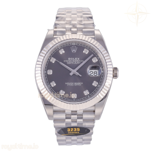 DateJust 41 126334 JF Gray Diamonds Dial on Jubilee Bracelet JH3235 (Free Sprung) Weighted