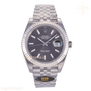 DateJust 41 126334 JF Gray Stick Dial on Jubilee Bracelet JH3235 (Free Sprung) Weighted