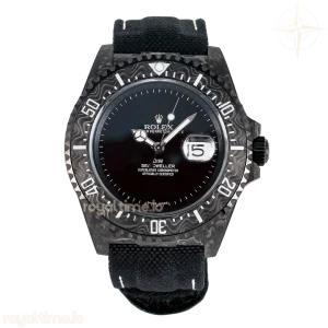 Sea Dweller 43mm Carbon DIWF Black Dial on Black Nylon Strap A2824