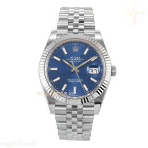 DateJust 41 126334 SCF 904L Steel Blue Stick Dial on Jubilee Bracelet A3235