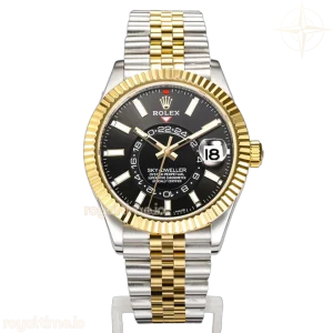 Sky-Dweller 326933 Black Dial in Steel/Yellow Gold