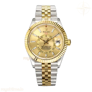 Sky-Dweller 326933 Champagne Dial in Steel/Yellow Gold