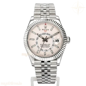 Sky-Dweller 326934 Off-White Dial in White Gold