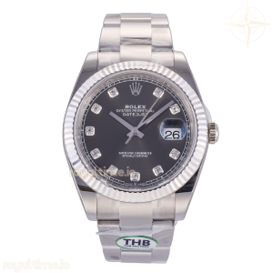 DateJust 41 126334 THBF 904L Steel Gray Diamonds Dial on Jubilee Bracelet JH3235 (Free Sprung)