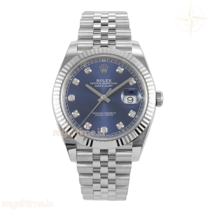 DateJust 41mm 126334 ARF Blue Diamonds Dial on Jubilee Bracelet DD3235