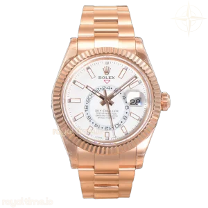 Sky-Dweller 336235 White Dial in Everose Gold