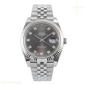 DateJust 41mm 126334 ARF Gray Diamonds Dial on Jubilee Bracelet DD3235