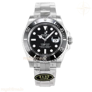 Submariner 116610 LN Black Ceramic Clean 904L on SS Bracelet VS3135