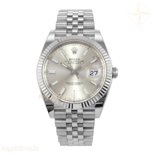 DateJust 41mm 126334 Clean Plus Silver Stick Dial on Jubilee Bracelet DD3235