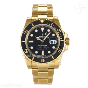 Submariner 116618 LN Black Ceramic YG Plated 904L Steel VSF VS3135
