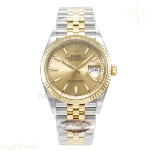 DateJust 36 126233 Clean 904L Steel YG Stick Dial on SS/YG Jubilee Bracelet VR3235