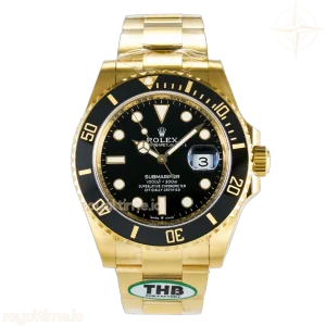 Submariner 126618 LN YG THBF Black Dial On YG Bracelet SH3235