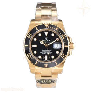 Submariner 40 116618LB Black Ceramic in Gold