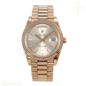 Day Date 40 RG CBDF RG Crystal Dial on President Bracelet VR3255 (210g)