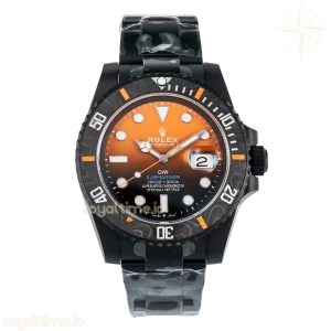 Submariner DIW DLC VSF Black/Orange Dial on DLC Bracelet VS3135