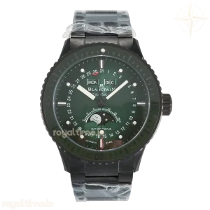 Blancpain Bathyscaphe 43mm Ceramic DDDF Green Dial on Ceramic Bracelet A6654