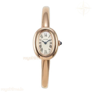 Cartier Baignoire De Cartier RG BLSF White Dial on RG Large Size Bracelet Swiss Quartz