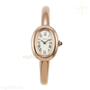Cartier Baignoire De Cartier RG BLSF White Dial on RG Small Size Bracelet Swiss Quartz