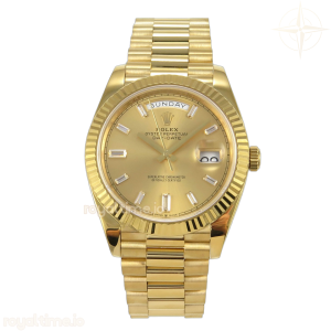 Day Date 40 YG 228238 QF YG Crystal Dial on President Bracelet VR3255 V8 (190g)