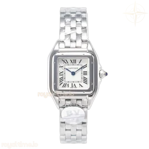 Cartier Panthère Secrete De Ladies 27mm SS BVF White Dial on SS Bracelet Ronda Quartz