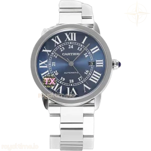 Cartier Ronde Solo de Cartier 42mm Automatic Blue Dial in Steel Ref. WSRN0023