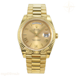 Day Date 40 YG TMF YG Roman Dial on President Bracelet VR3255 (Weighted) 208g
