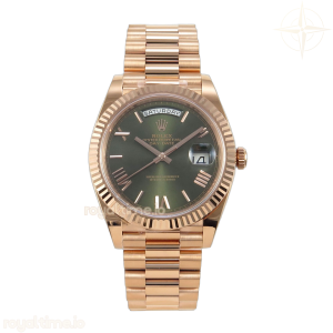 DayDate 40 228235 ARF Green Roman Dial on President Bracelet VR3255