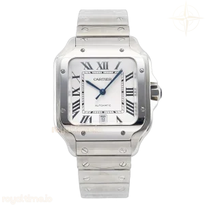 Cartier Santos de Cartier 40mm SS BVF White Dial on SS Bracelet MIYOTA 9015