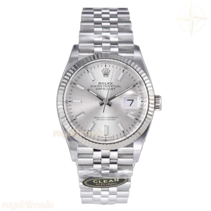 Datejust 36 126234 Silver Dial with Stick Marker in Steel in Jubilee Bracelet