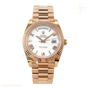 DayDate 40 228235 ARF White Roman Dial on President Bracelet VR3255