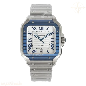 Cartier Santos de Cartier 40mm White Dial in Steel Ref. WSSA0047