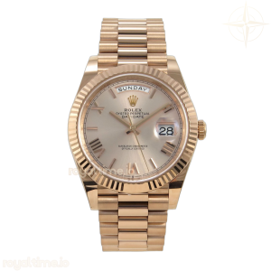 DayDate 40 228235 VSF RG Roman Dial on President Bracelet VS3255