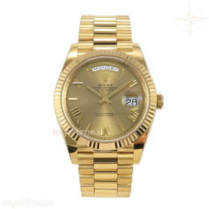 DayDate 40 228238 VSF YG Roman Dial on President Bracelet VS3255