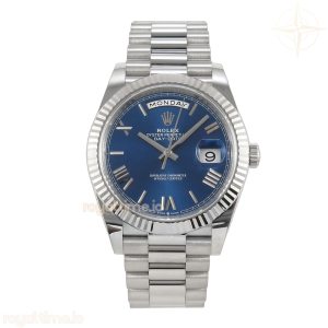 DayDate 40 228239 VSF Blue Roman Dial on President Bracelet VS3255