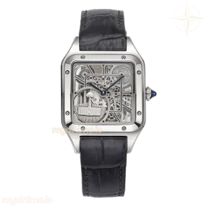 Cartier Santos-Dumont (Large) Skeleton Watch in Steel