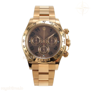 Daytona 116505 904L RG VF Rose Gold Chocolate Dial Number Marker On RG Bracelet DD4130