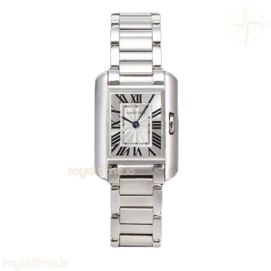 Cartier Tank Anglaise 30.2mm White Dial in Steel