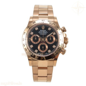 Daytona 116505 AVF Black/RG Diamonds Dial on RG Bracelet DD4130 Gain Weight (Mod)
