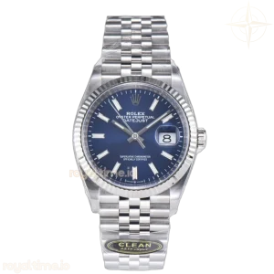 Datejust 36 126334 Bright Blue Dial Stick on Jubilee Bracelet