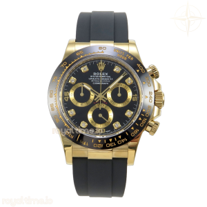 Daytona 116518 AVF Black/YG Diamonds Dial on Oysterflex Strap DD4130 Gain Weight (Mod)