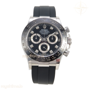 Daytona 116519 AVF Black/Silver Diamonds Dial on Oysterflex Strap DD4130 Gain Weight (Mod)